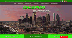 Desktop Screenshot of championmotors.com