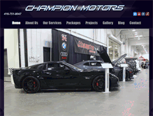 Tablet Screenshot of championmotors.ca
